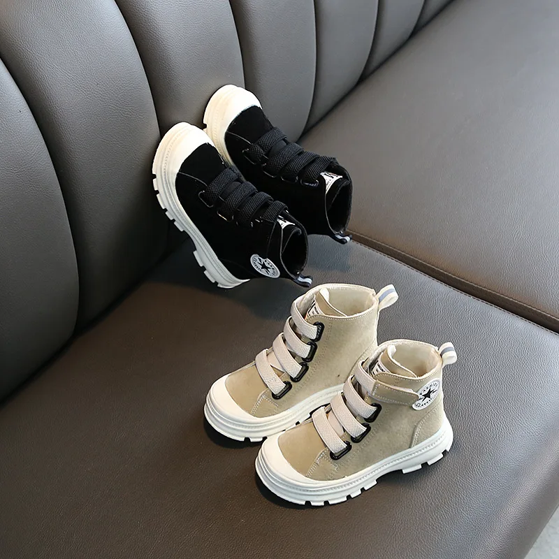 2019 зимние нейтральные замшевые Ботинки martin детские ботинки|Сапоги| |