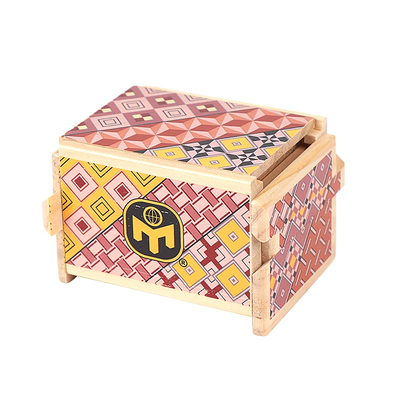 Mensa Japanese Puzzle Box Wooden Magic Compartment Brain Teaser trick box Educational Secret Kids Wood Toy Gift|Пазлы| |