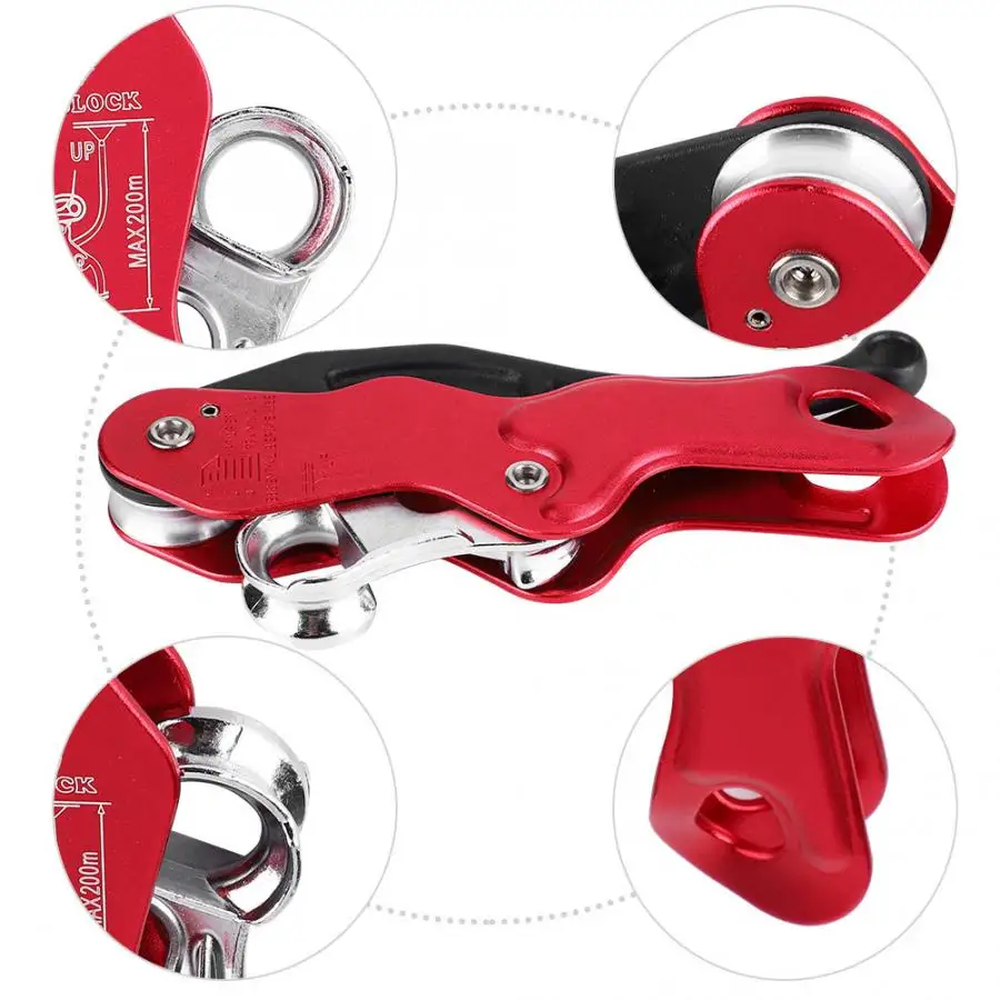 Карабин для альпинизма самостоятельное торможение стопорный трос зажим