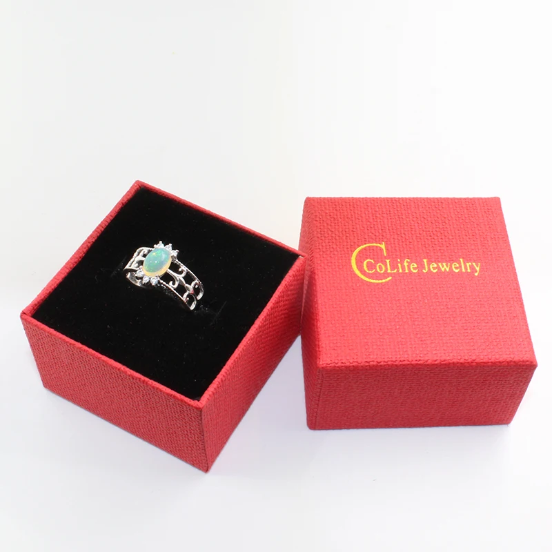 Vintage opal silver ring 6 mm * 8 natural solid 925 sterling jewelry can choose stone before order | Украшения и аксессуары