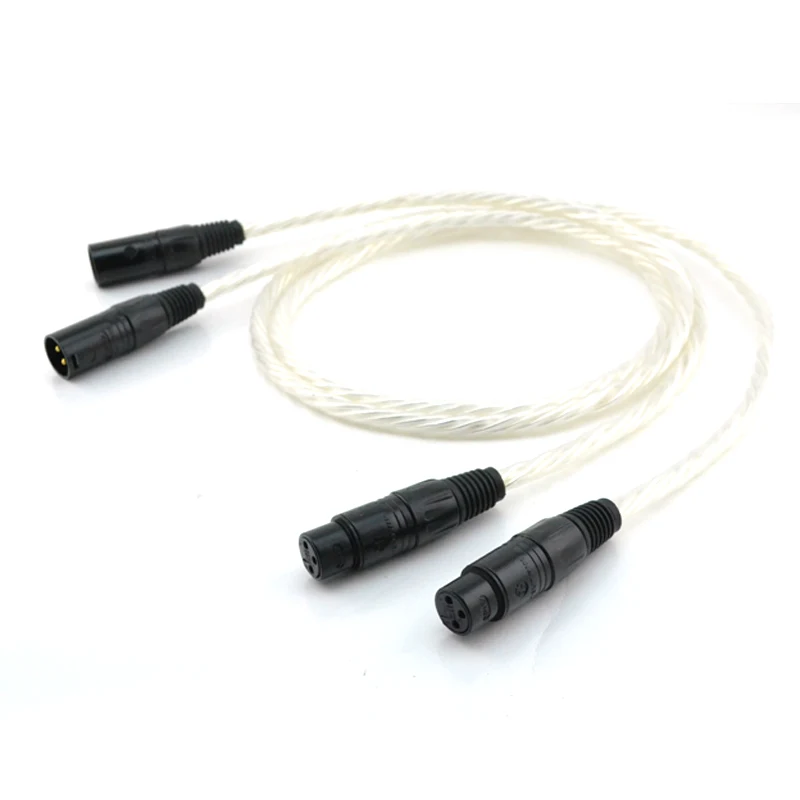 

Pair High quality XLR interconnect cable wire with Gold plated XLR jack hifi audio XLR female to XLR male cable