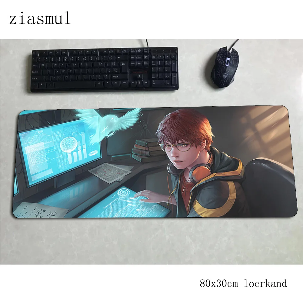Коврик для мыши mystic messenger, большой игровой коврик для мыши 800x300x3 мм, коврик для мыши, игровой коврик для мыши, высокое качество, коврик для мыши, Настольный коврик для мыши