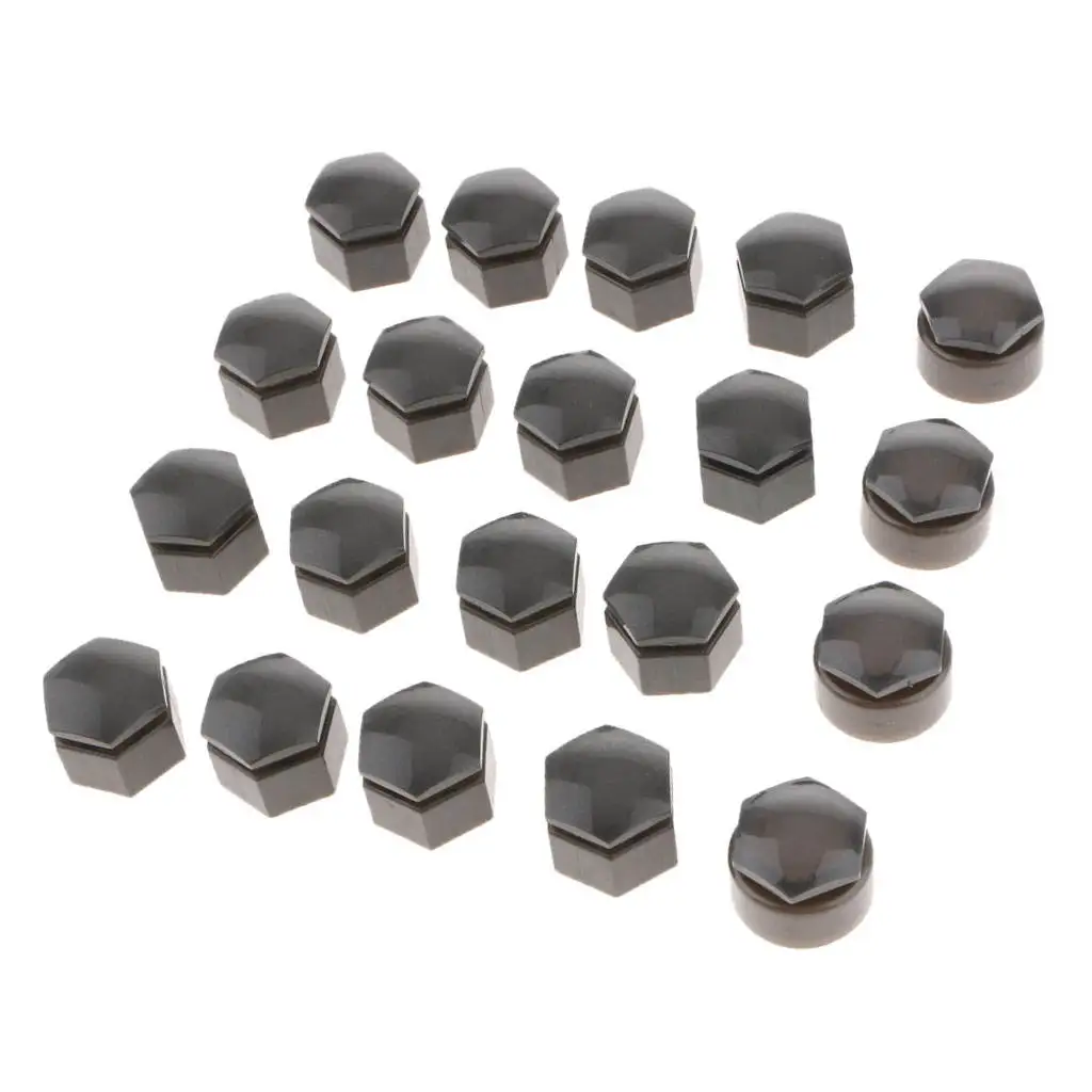 

Set Of 20 22mm Car Wheel Lug Nut Bolt Cover Caps Protector Gray For Audi Q7