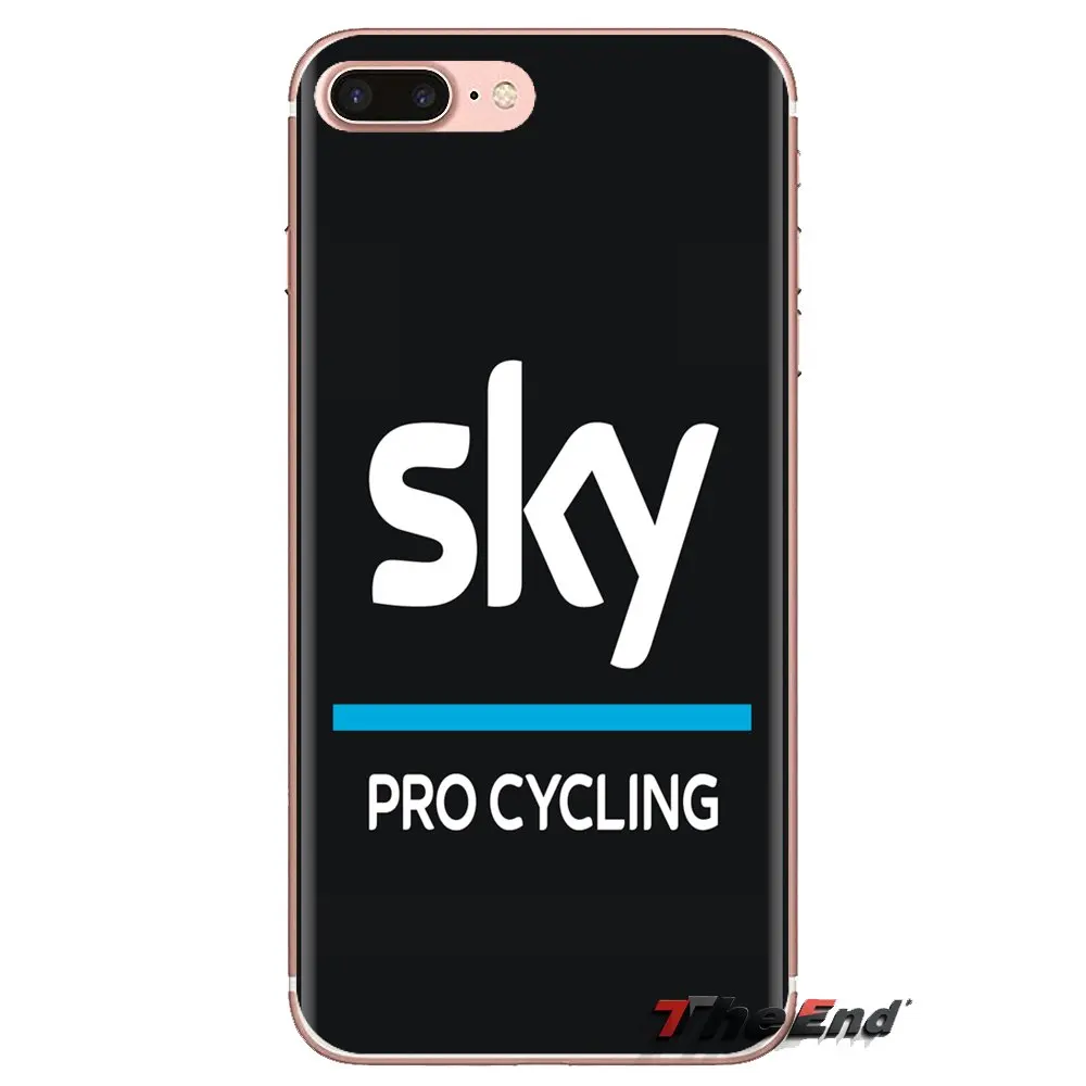 Чехол из ТПУ для велосипедной гонки Sky Pro Team Cycling iPhone XS Max XR X 4 4S 5 5S 5C SE 6 6S 7 8 Plus samsung