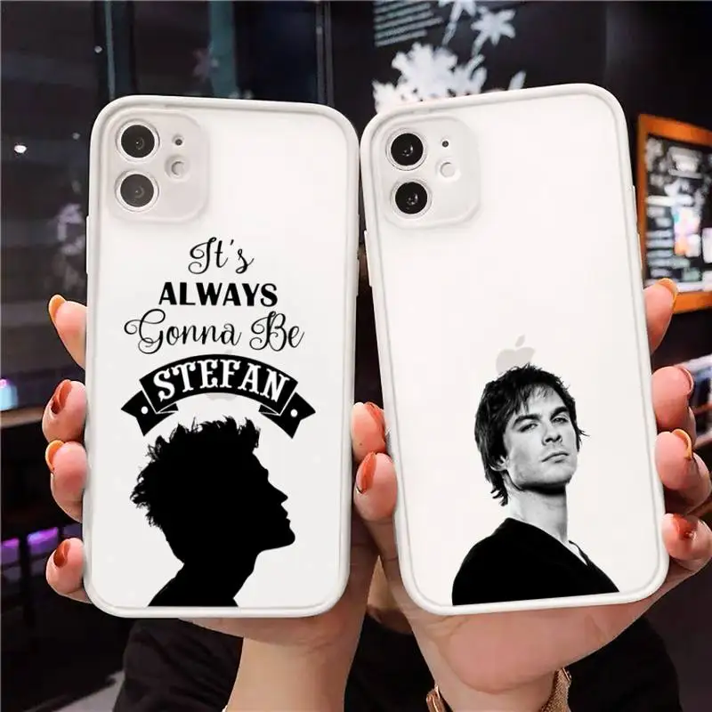 

The Vampire Phone Case Clear matte transparent For white iPhone 7 8 x xs xr 11 12 pro plus max mini Funda