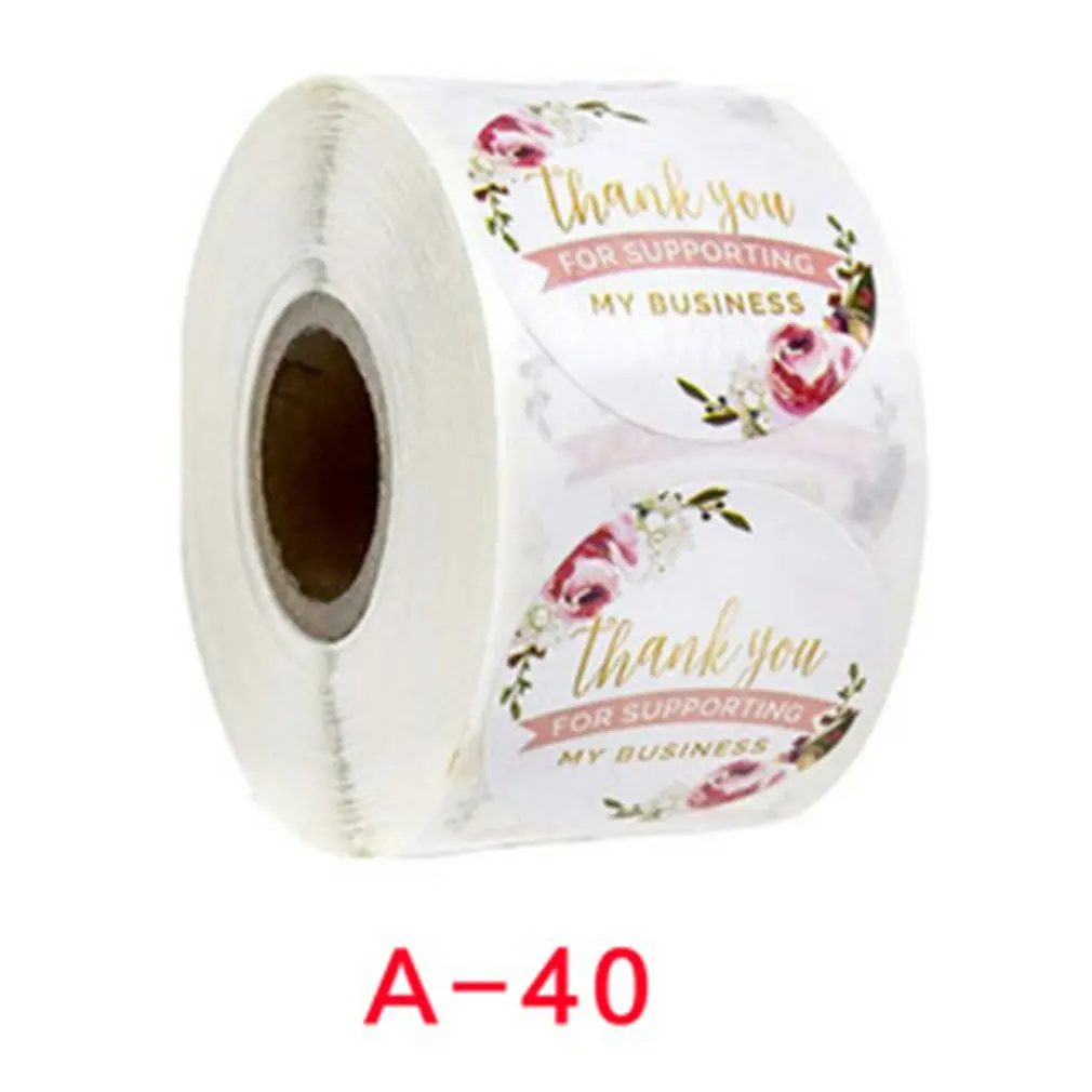 

1 Inch Round Sticker Label "Thank you" Gift Sealing Stickers Scrapbooking Festival Birthday Party Gift Package Decorations Label