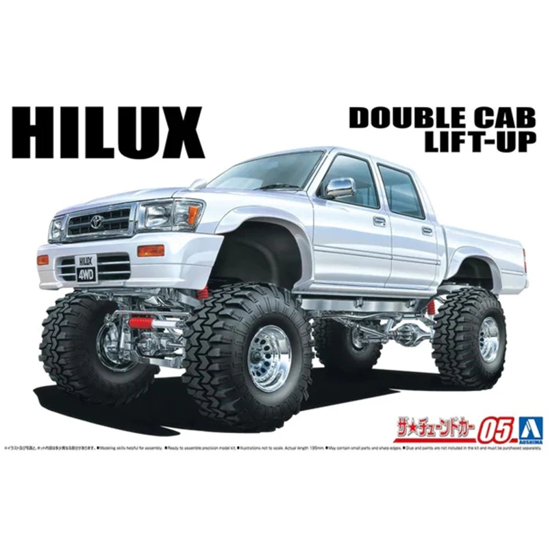 Aoshima 06131 1/24 Toyota LN107 Hilux Double Cab Lift-Up '94