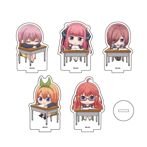 

The Quintessential Quintuplets Nakano Ichikamiku Nino Yotsuba Itsuki Anime Stand Model Ornaments Accessories Anime Periphery Toy