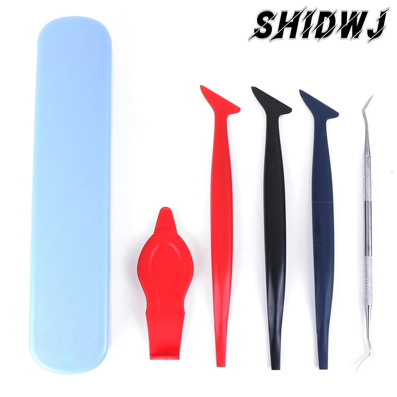 

6pcs New Car Stickers Hardness Wrap Vinyl Tools Exterior Accessories Micro Squeegee Scraper Car Tuck Micro Gasket Squeegee Brand