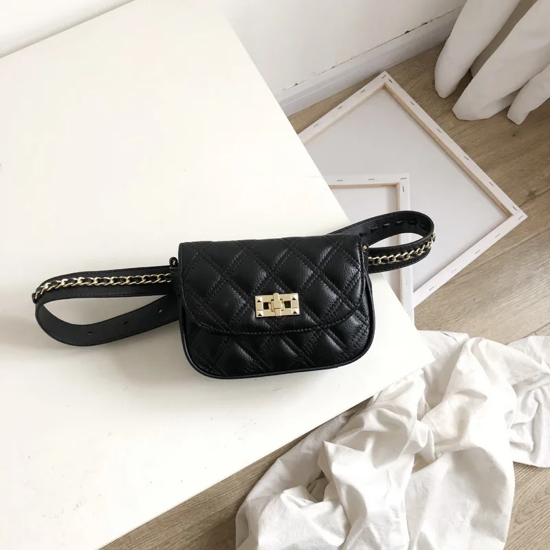 2019 Ins модная черная сумочка маленькая мини сумка с клапаном Женская классная