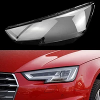 car front headlight lens cover lampshade lampcover caps headlamp shell head lamp light case for audi a4l 2016 2019
