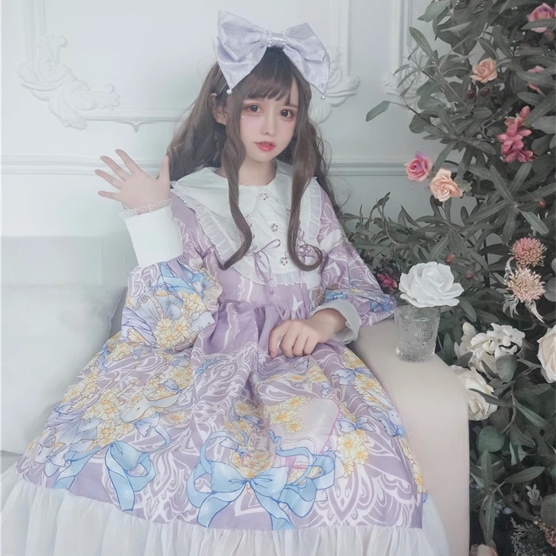 

Elegant Women Lace Dress Gothic Lolita dress Girl Cosplay Costumes Vintage Palace Princess Dresses Ladies Flower Gown
