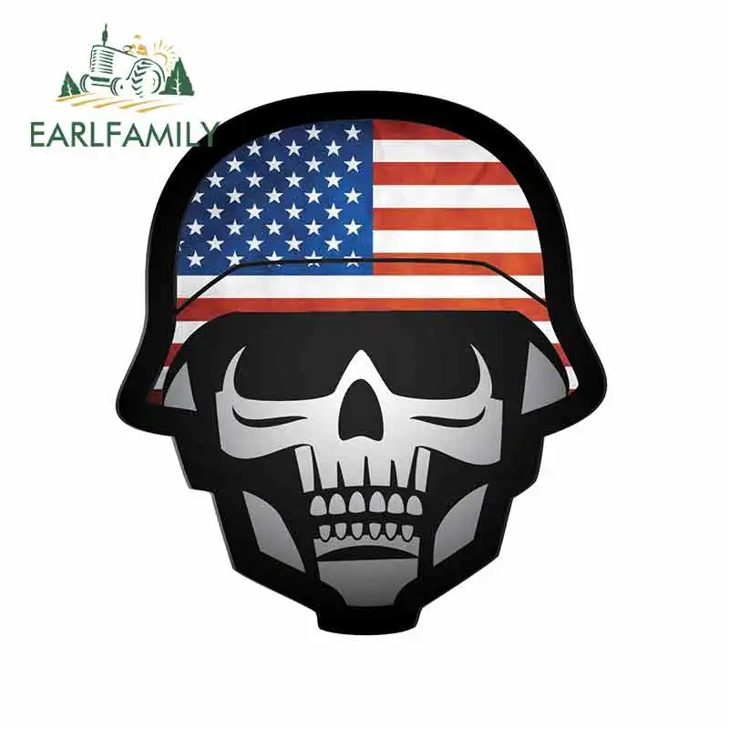 EARLFAMILY 13 см x 11 7 для американского флага армии аниме виниловые наклейки на машину