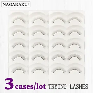 NAGARAKU накладные ресницы для наращивания ресниц 3 лотка ручной работы тренировочные ресницы для начинающих салон красоты студенческая практика
