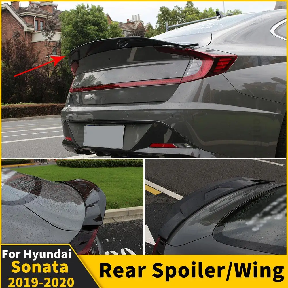 Roof Rear Spoiler Wing High Quality Air Deflector Splitter Tuning Accessories Trunk Spoiler Tail For Hyundai Sonata 2019 2020