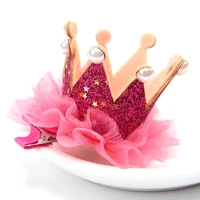 girls cute crown hair clips for children hair pins and clips cute accessories princess baby headwear christmas gift kids