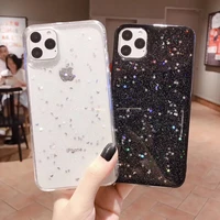 star moon glitter bling sequins case for iphone 13 12 mini 11 pro x xr xs max soft tpu epoxy cover for iphone 8 7 plus 6 6s