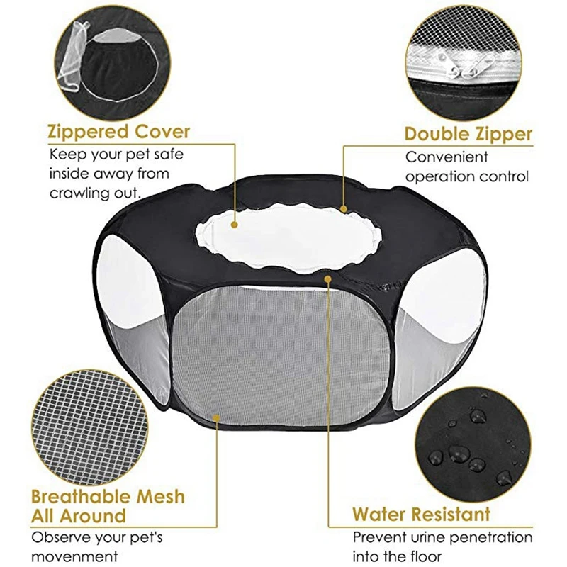 Манеж для маленьких животных складная клетка питомцев с верхней крышкой защита