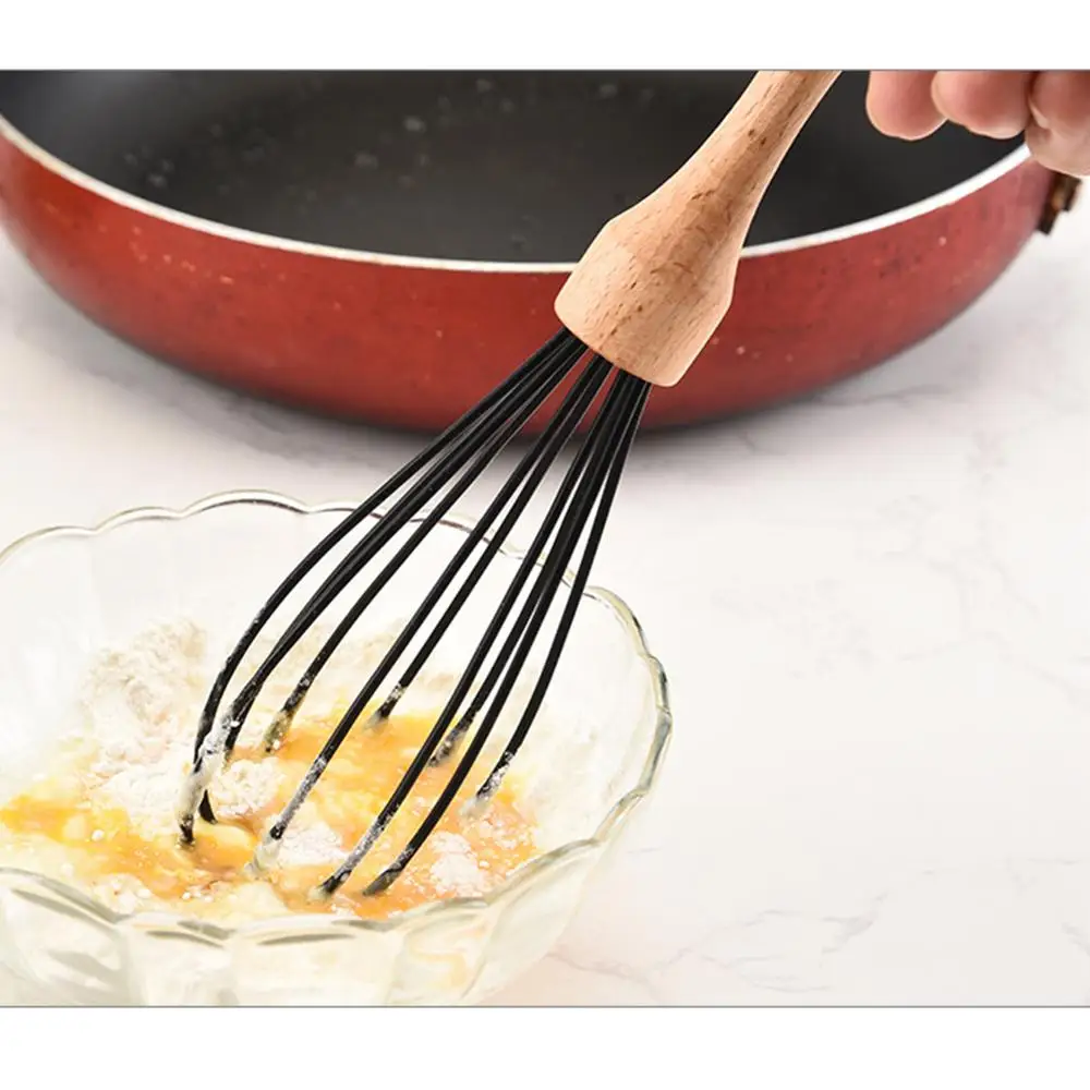 1 шт. дропшиппинг силиконовая деревянная лопатка ложка для супа щетка скребок