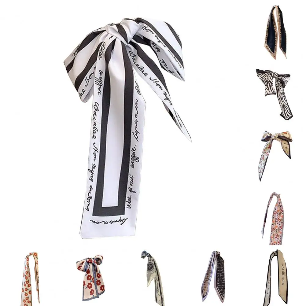 

50% Dropshipping!!Fashion retro ladies long scarf headband tie hair ponytail hairband hot sale
