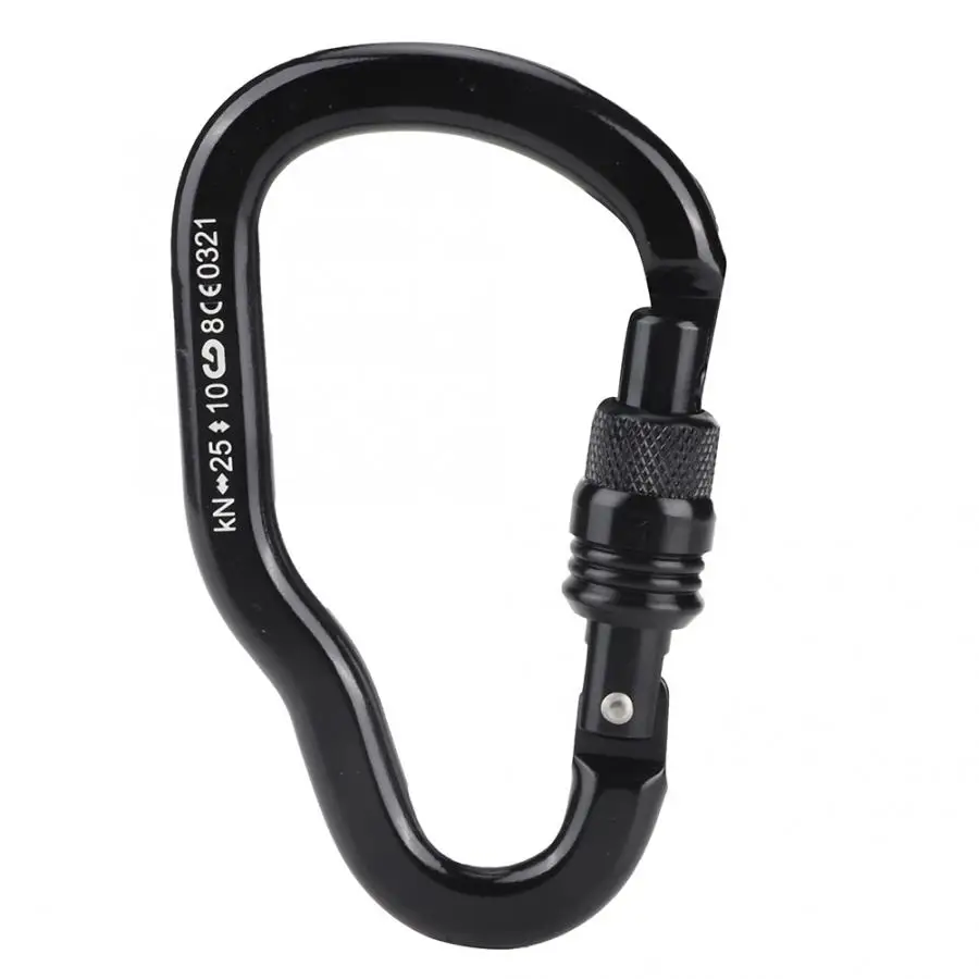 Спорт на открытом воздухе прочный алюминиевый альпинистский крючок Карабин для