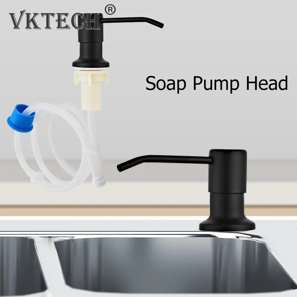 

304 Stainless Steel Liquid Soap Dispenser Extension Tube Kit Replacement Lotion Pump Head Tube for Home Sink Accessories