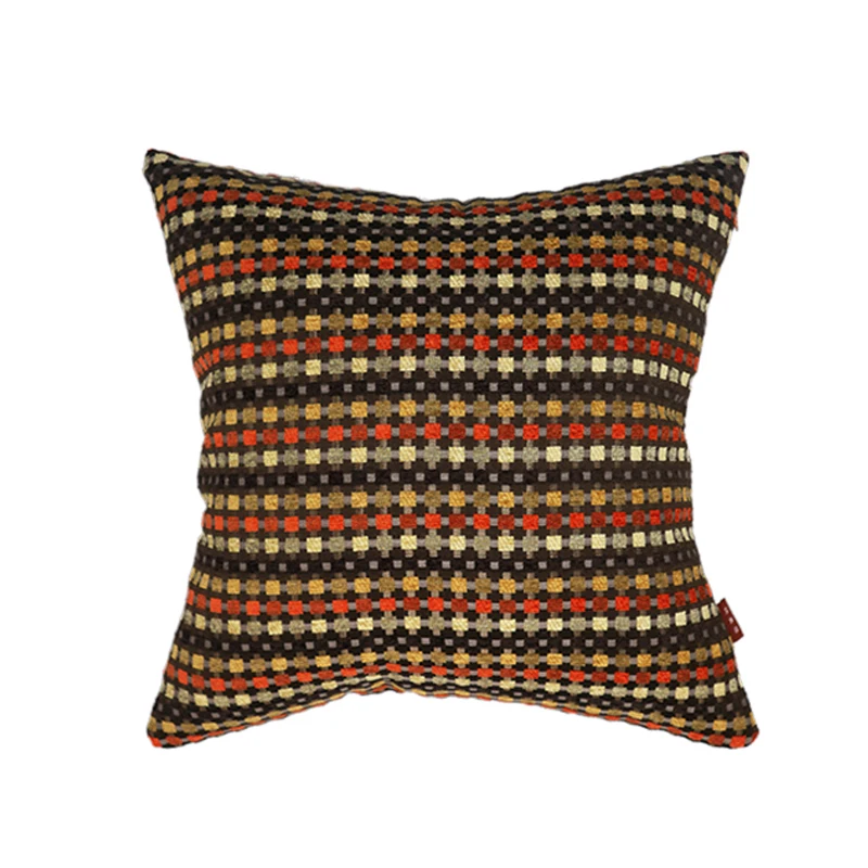 

Клетчатый вязаный хлопковый чехол для подушки для гостиной, домашний декор, диванная подушка для уличного стула