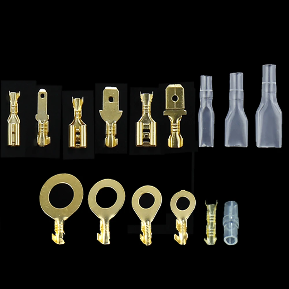 930 шт. обжимные клеммы гнездо штекер лопата изолированный провод соединительные