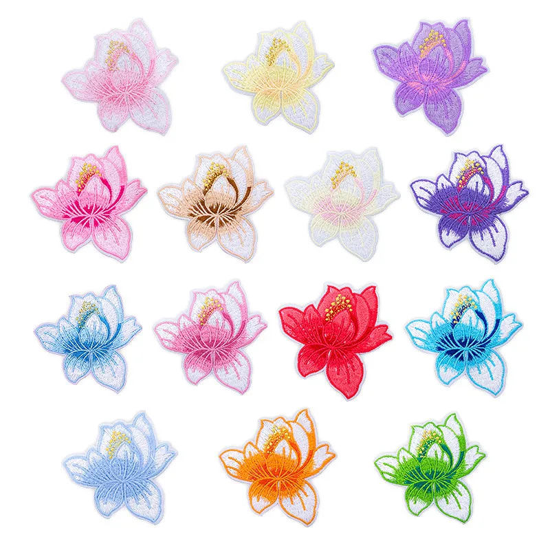 Flower Patches Iron on for Clothing Stripe Badges Stickers Clothes Kids DIY Applique Embroidered | Дом и сад