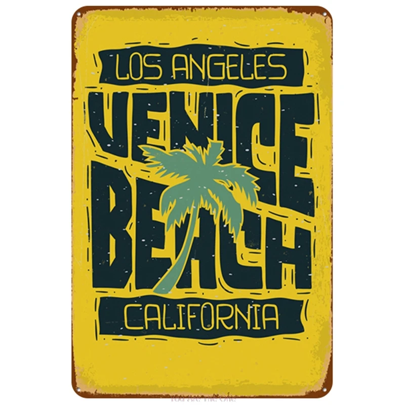 Металлическая жестяная вывеска Life Is Good At Beach винтажный постер Настенный декор для