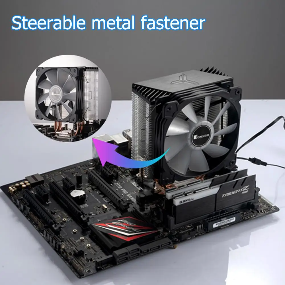 Светодиодный кулер для процессора Jonsbo CR1000 ЦП RGB 4 тепловых трубки PWM 4Pin 12V