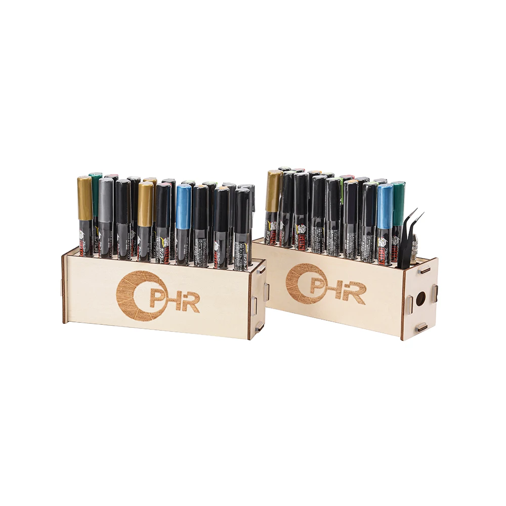 

OPHIR Wood Acrylic Paints Rack with Mark Pen Storage Rack MG062