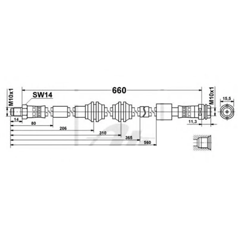 

O 2 pcs Brake Hose Tube For Mercedes Benz C292 GLE 350 400 450 AMG 63 S 166 420 03 48