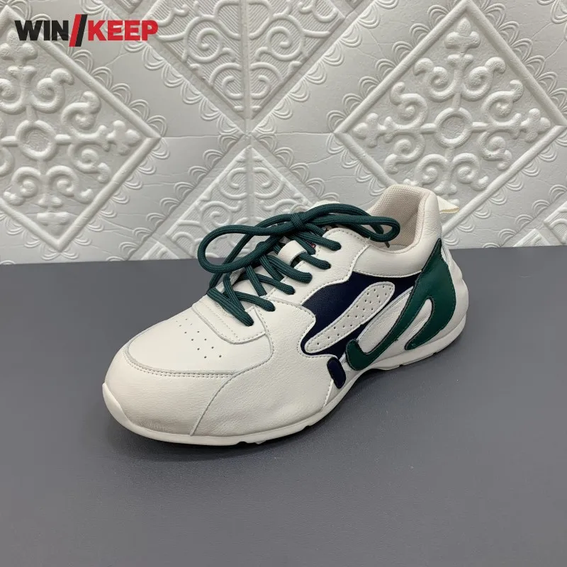 Кроссовки женские из натуральной кожи Спортивная удобная обувь для бега и