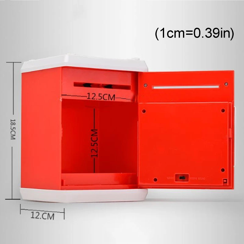 

Electronic Piggy Bank ATM Password Money Box Cash Coins Saving Safe Box Automatic Scroll Paper Banknote Kids Christmas Gift