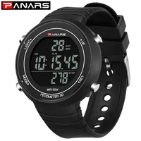 panars smart watch man luxury brand men sport digital watches waterproof silicone strap pedometer luminous male electronic clock