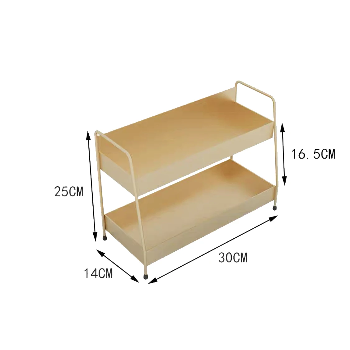 Большая вместительная двухслойная стойка для хранения мелочей органайзер