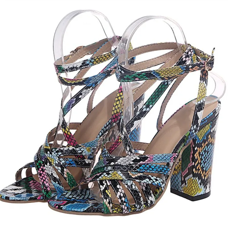 

New Women Shoes Pumps Fashion Women Shoes Block Heels Women Suede Buckle Party High Heels Women Sandals Light Ladies big size