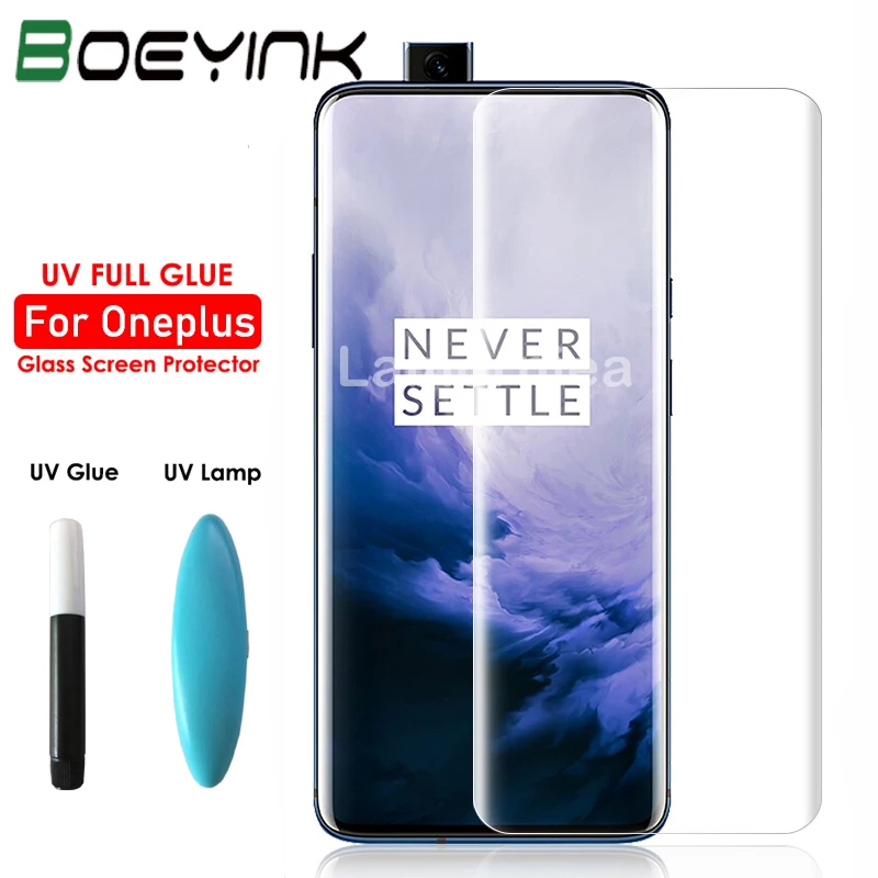 

100D UV Full Glue Tempered Glass for Oneplus 7T Pro 1+ 7 Pro Screen Protector UV Glass Film For Oneplus 7 Pro 1+7 Pro 1+7 T Pro