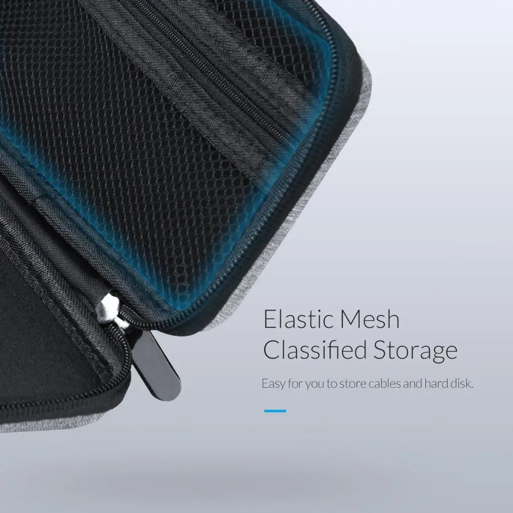 Бокс для хранения жесткого диска ORICO чехол на молнии внешний защитный банк