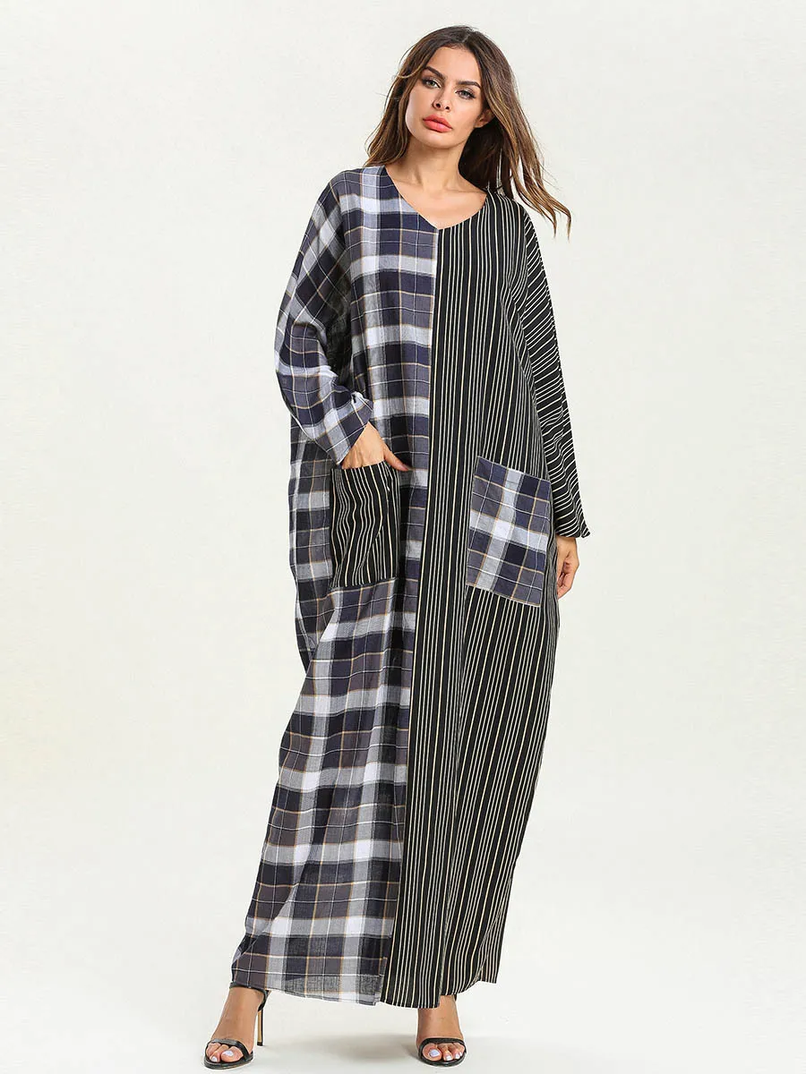 Платье кафтан с оборками Abaya плиссированное платье из Дубая в турецком и