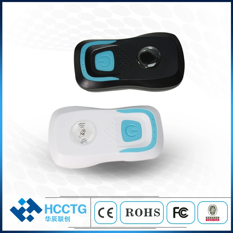 Мини Портативный кардридер NFC 1d/2D Bluetooth + 2 4G сканер штрих-кода считыватель