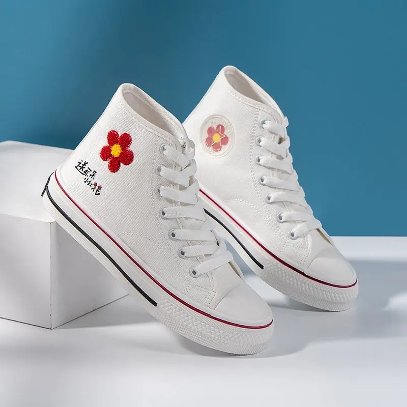 

All-Match White Shoes Autumn High-Quality Women Chaussures Female High-Top Casual Vulcanized Zapatos Lady Student Sneaker Scarpe