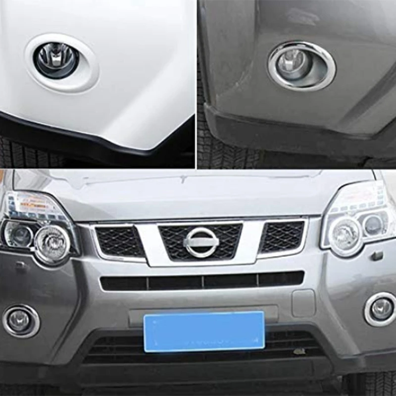 Для Nissan X-Trail T31 2011 2012 2013 хромированный передний противотуманный светильник крышка