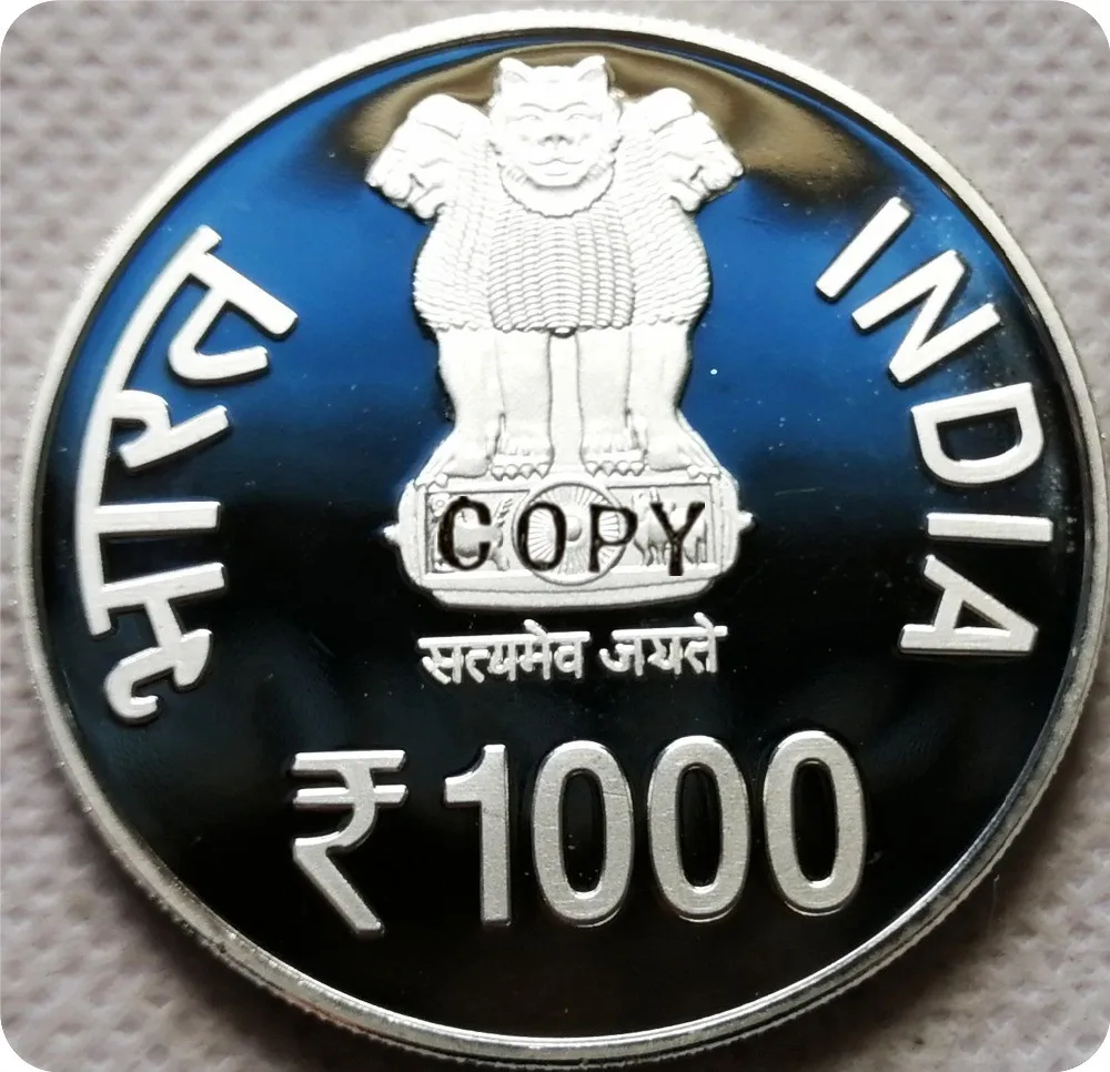 2010 2015 India 1000 Rupees copy coins commemorative coins-replica medal collectibles badge | Дом и сад