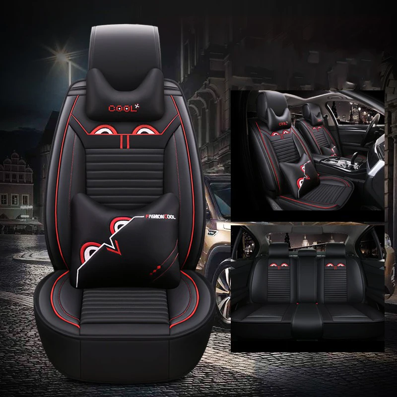 Универсальный кожаный чехол для автомобильного сиденья Skoda octavia fabia rapid superb kodiaq