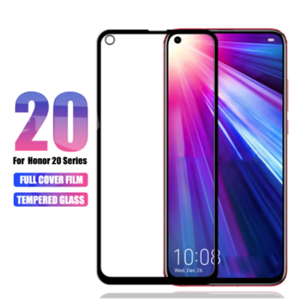 

Закаленное стекло для honor 20i 20pro 8c 8a 8x 7x Max полное покрытие Защитная пленка для huawei honor play 10lite защитное стекло