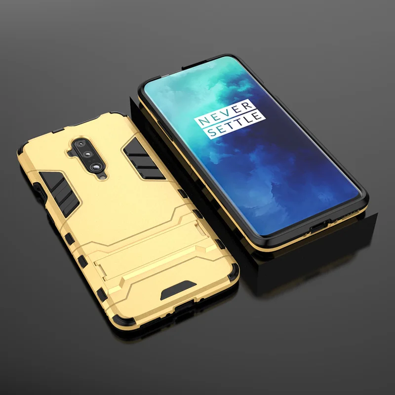 Чехол Beyour Armor для Oneplus 7T Pro чехол в обтяжку гибридный из ТПУ + искусственная