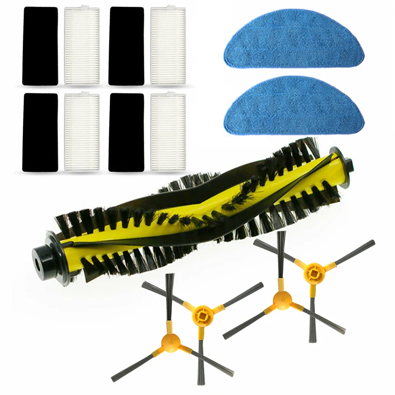 15 шт. основная щетка боковая губчатые фильтры набор швабры для NEATSVOR X500 аксессуары