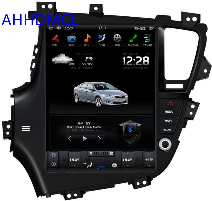 Автомобильный мультимедийный плеер Tesla Style Android стерео GPS для Kia K5 Optima левый руль 2010